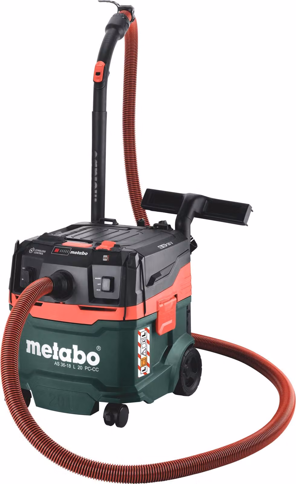 Metabo Akku-Sauger AS 36-18 L 20 PC-CC, 3300 l/min, Volumen 20 l, Staubklasse L