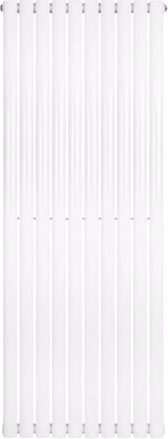 Radiatore Verticale Design Ovale Colonna Singola Bianco 1600x600 mm