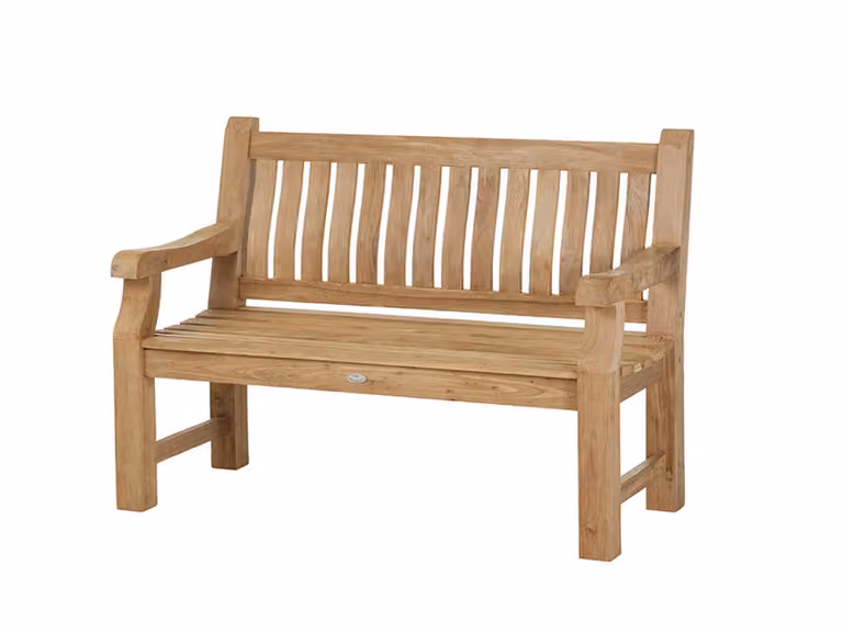 Panchina da giardino Chateau a 2 posti, in legno di teak