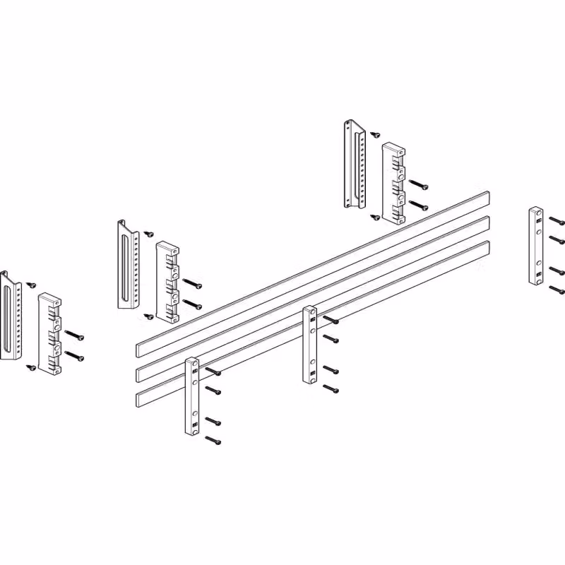 Modulo barra collettrice ABN profondo 3FB/2RE 60 mm con rame 30x5 mm, a 3 poli, EBM 32 mm MTSC32643