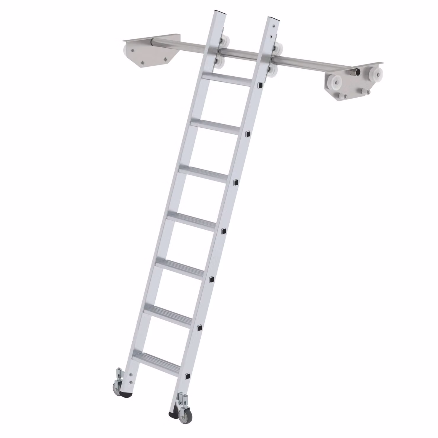 Scaletta mobile per scaffalatura doppia 7 gradini
