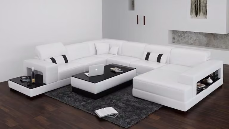 Luxus Couchen Leder Sofa Sitz Eck Garnitur Polster Ecke Couch Design Couch