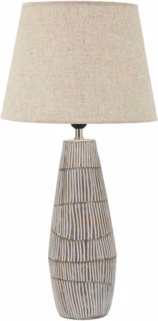 Lampada da tavolo Hanoi Mauro Ferretti multicolore beige Ø: 35 cm, H: 69,5 cm