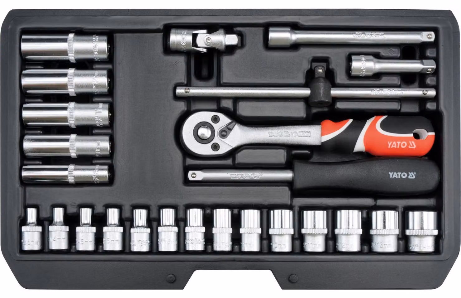 Set di utensili da 1/4", 25 pezzi.