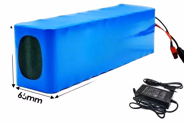 Batteria agli ioni di litio, 48V, capacità 30Ah, caricabatterie T-DC