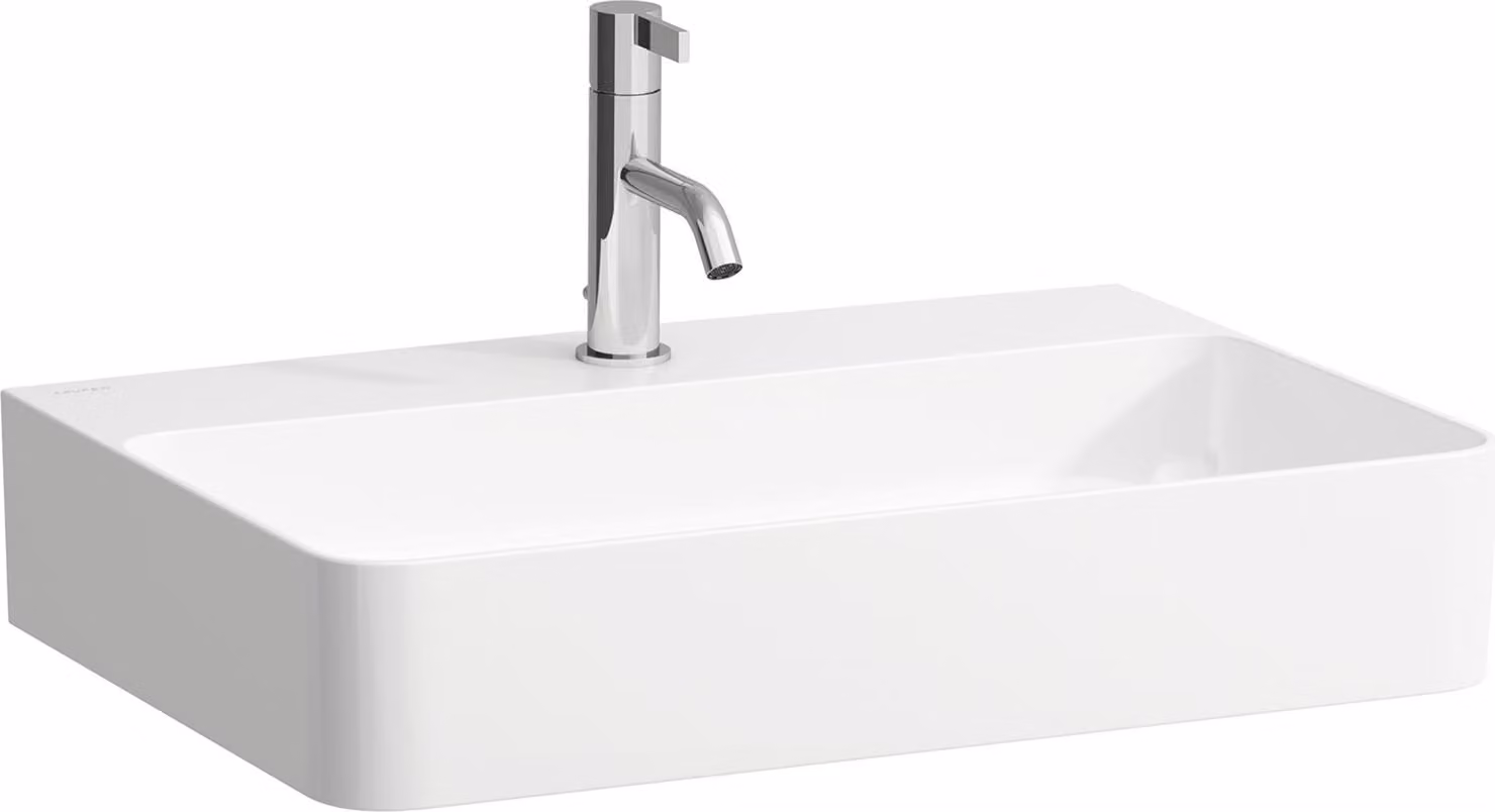 LAUFEN VAL lavabo à poser, 1 trou pour robinet, sans trop-plein, US fermé 600x420mm, H8162830001111, H8162830001111