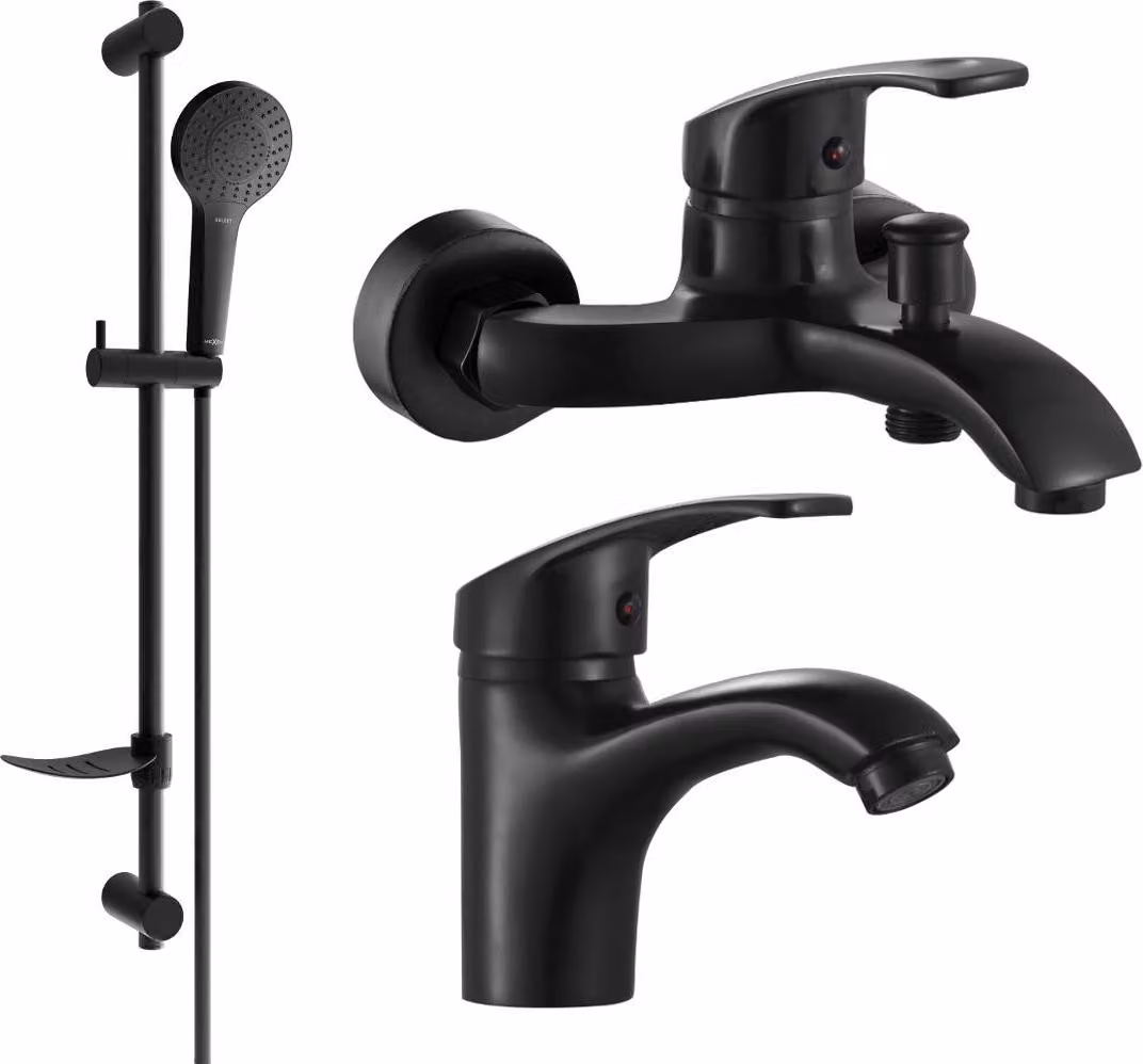 Mexen Fabia DF05 set da bagno, nero - 746503DF05-70