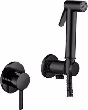 Kit Bidet Paffoni - Miscelatore da incasso per bidet con doccia e corpo, nero opaco KITDUP110NO