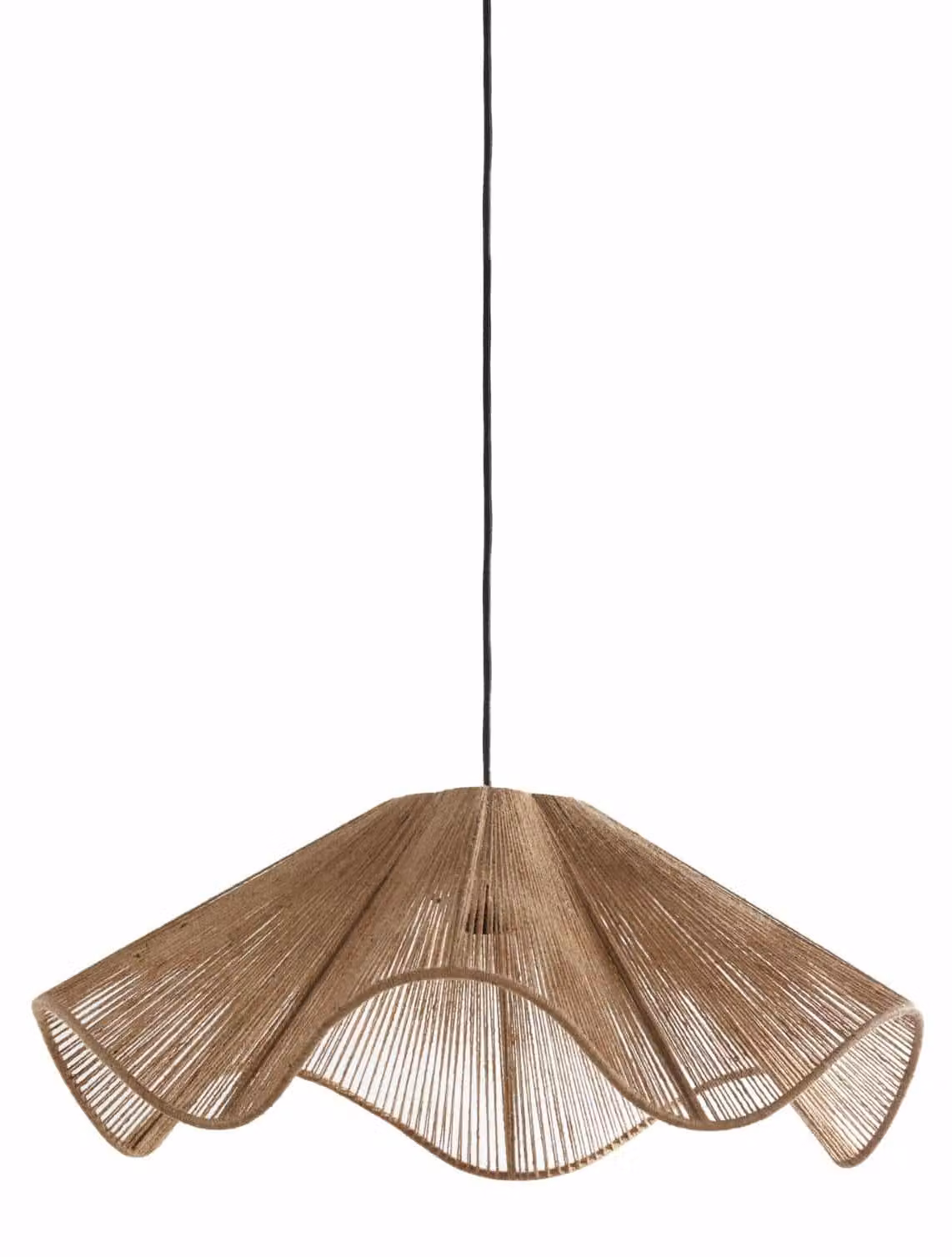 Lampada a sospensione - marrone - Fodara - tessile - E27 - 2976584 - Light & Living