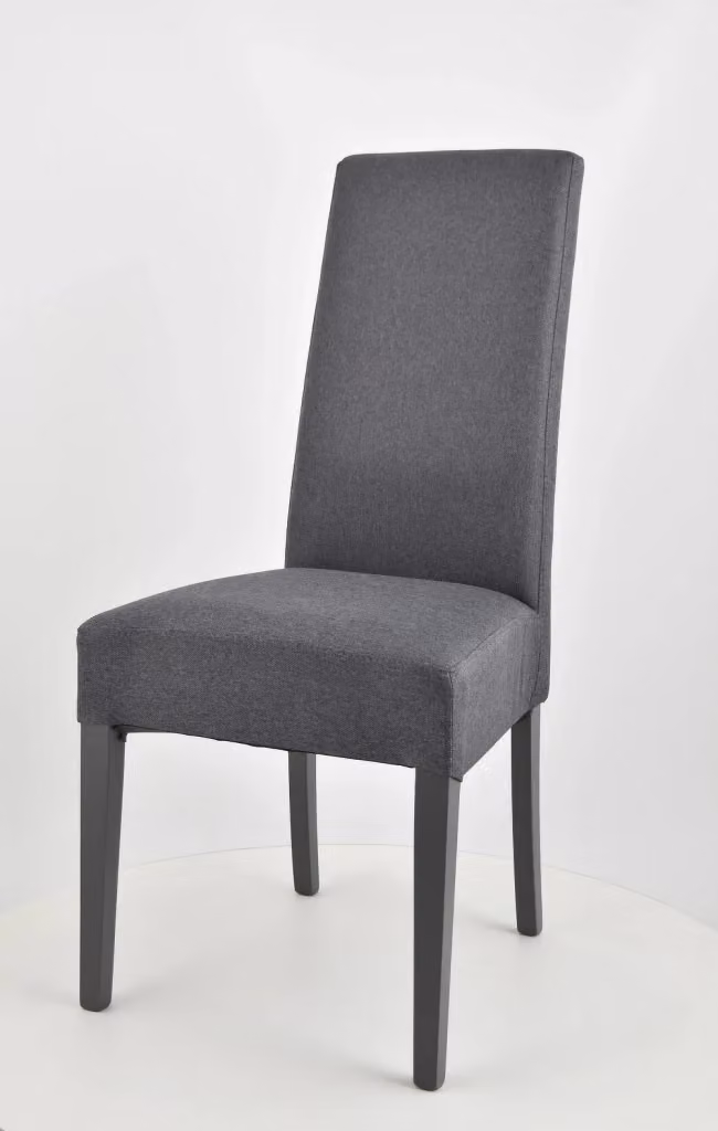 Set di 2 sedie Chiara Tommychairs in legno di faggio grigio scuro con seduta e schienale imbottiti in tessuto – 2