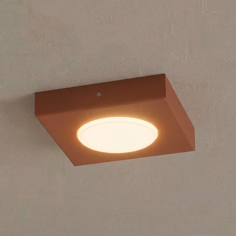 Plafoniera soffitto Hero SIGMA, dimmerabile, Rosso, Corridoio, Metallo, Moderno, Plafoniera