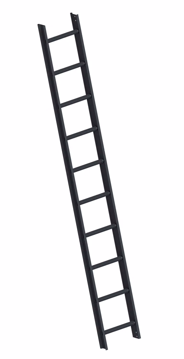 Layher 1051 Scala da tetto grigio antracite, 10 pioli
