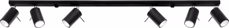 MIRAX 6 GU10 Lampada da soffitto nera LUMILO