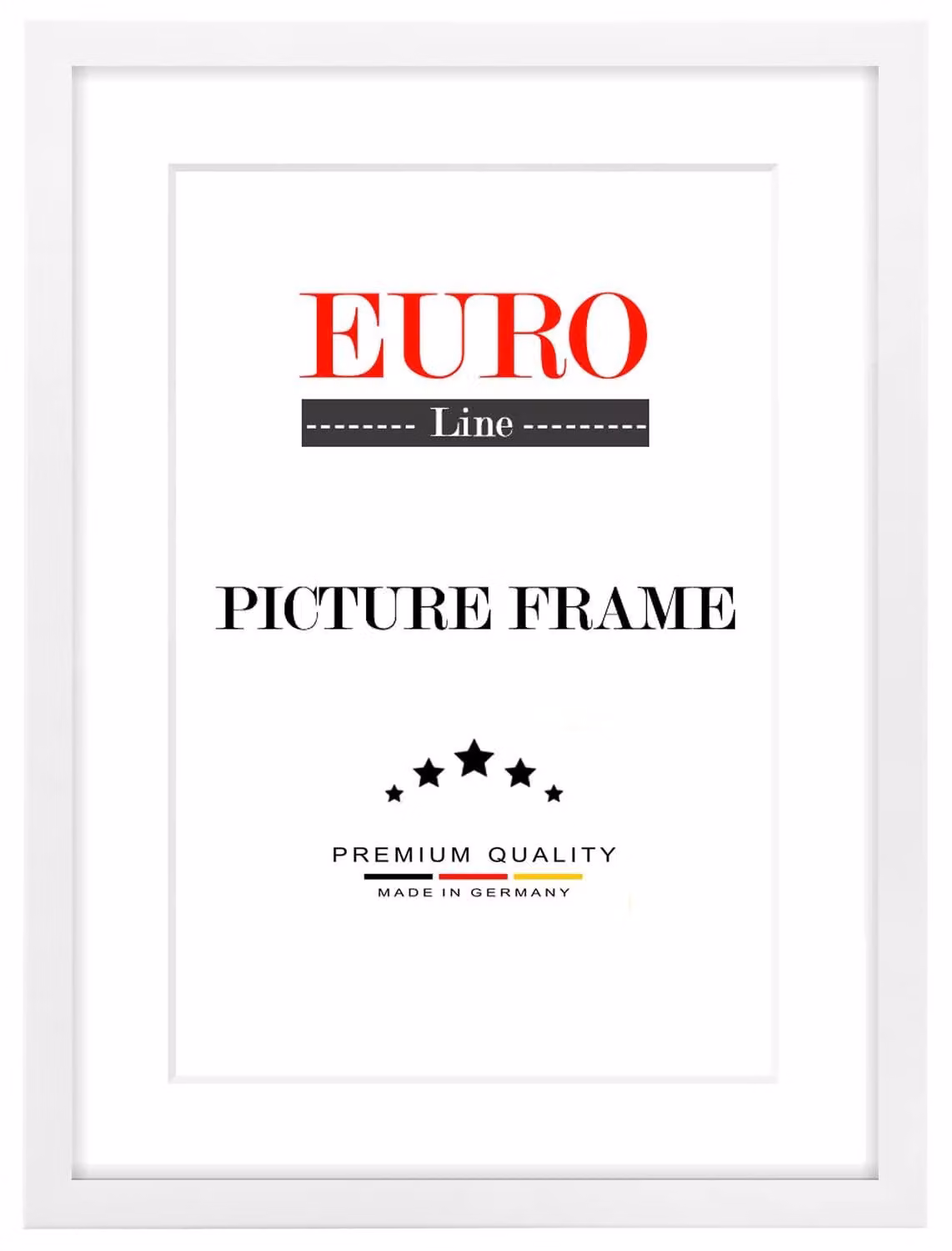 Cornice fotografica in legno, bianca, 46 x 81 cm, con vetro antiriflesso