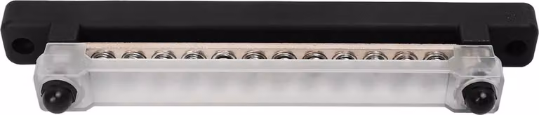 12 posti blocco di distribuzione di potenza busbar set 2xM6 12xM4 vite batteria morsettiera per auto camper navi yacht nero