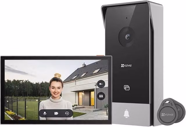 Videocitofono Smart Ezviz CS-HP5 WiFi con Telecamera 2K, App e Visione Notturna, Colore Black e Silver – 2