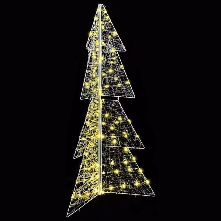 Albero di Natale - Albero di Natale artificiale - Albero illuminato - Luci bianche calde - 150 cm - Struttura robusta