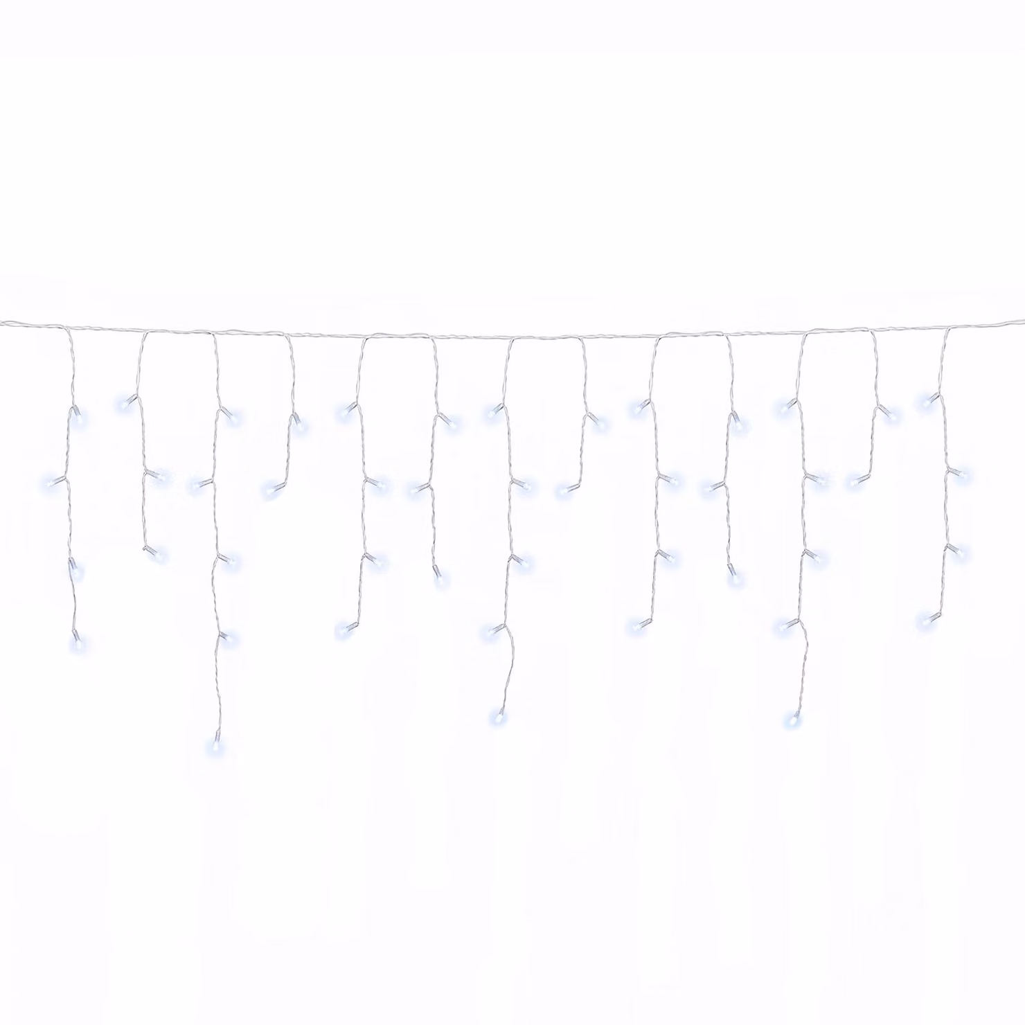 DICTROLUX Tenda Luminosa Ice Light Premium con 75 LED Bianco Freddo Prolungabile H: 0,60 m, L: 3 m – 1
