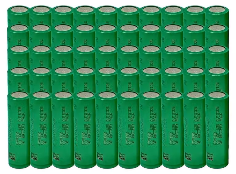 Batteria agli ioni di litio, capacità 3000mAh, ricaricabile, confezione da 50 pezzi, 3,7 V