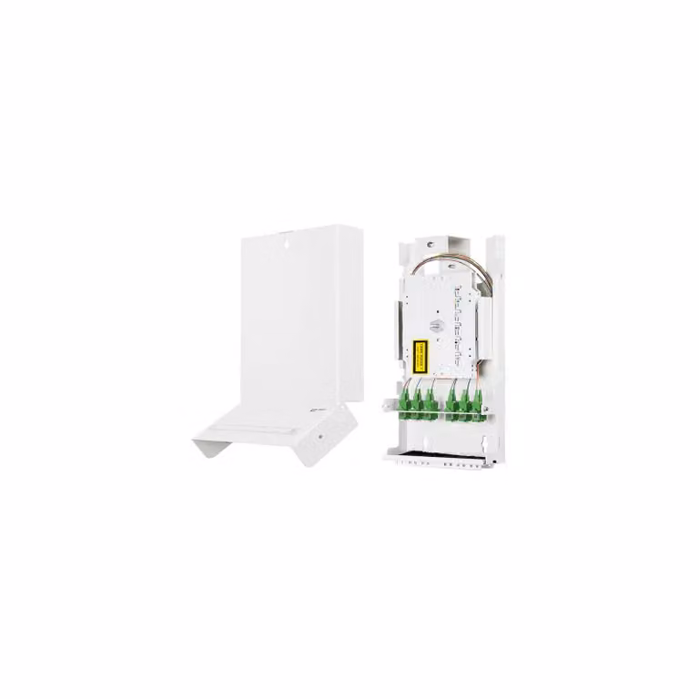 Metz Connect Consolidation Point giunzione 6xLC-D APC OS2 (Vetroceramica, verde), con pigtail inseriti 1503097606-E