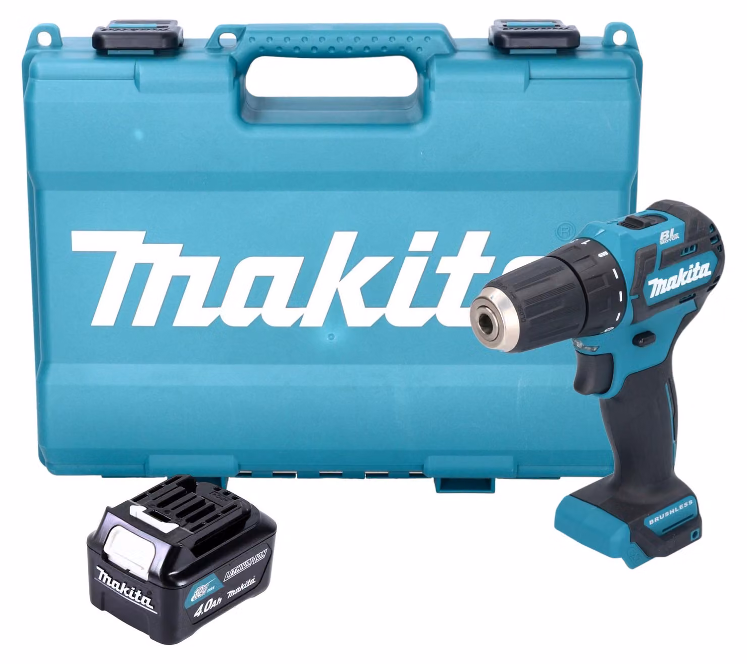 Makita DF 332 DM1E Trapano avvitatore a batteria 12 V max. 35 Nm Brushless + 1x batteria 4,0 Ah + valigetta - senza caricabatteria