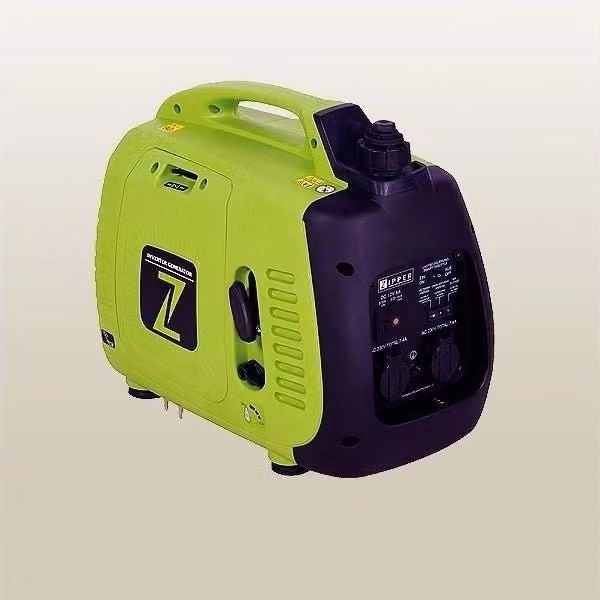 Zipper ZI-STE2000IV Generatore inverter 2200 W a benzina con 2 prese 230 V 50 Hz, serbatoio da 3,8 L, colore Nero Verde