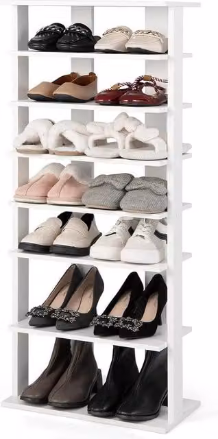 Scatola per Scarpe per Entrata con 7 Livelli - Raccogli Scatole per 14 Scarpe - 45 x 25 x 110 cm (L)