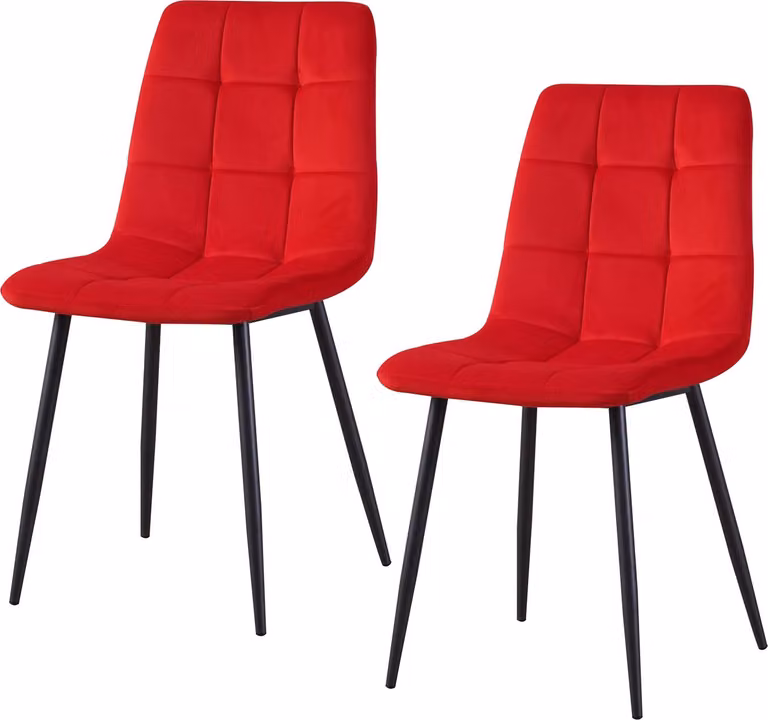 Sedia Mesa Velvet Rosso