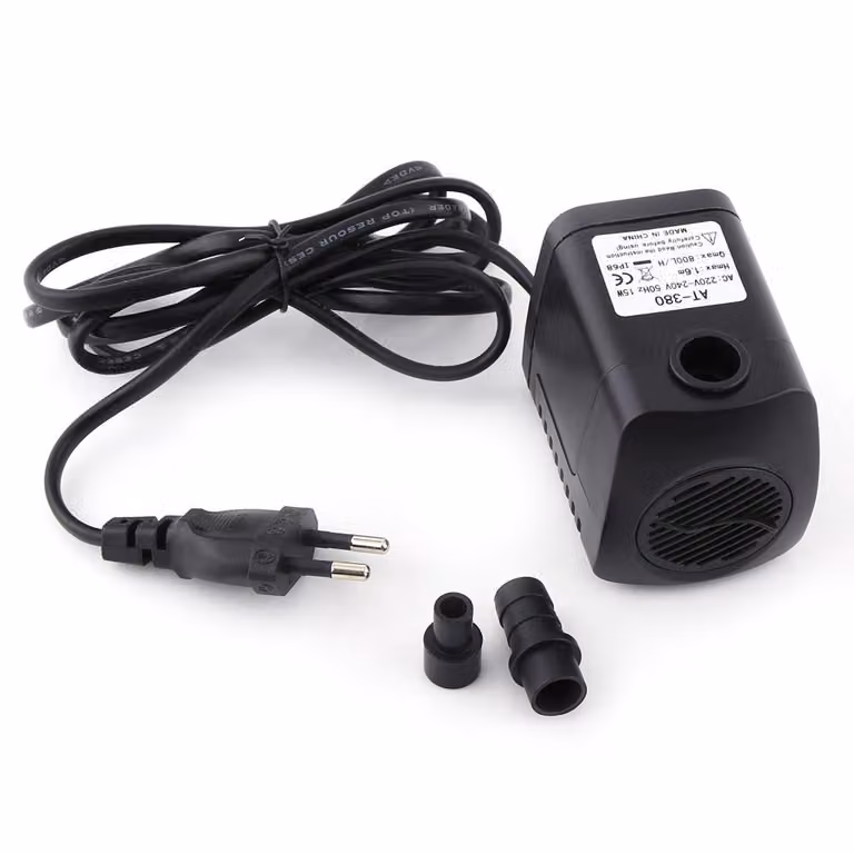 1Pc plastica 15W 800L/H fontana aria acquario acqua pompa sommergibile nero