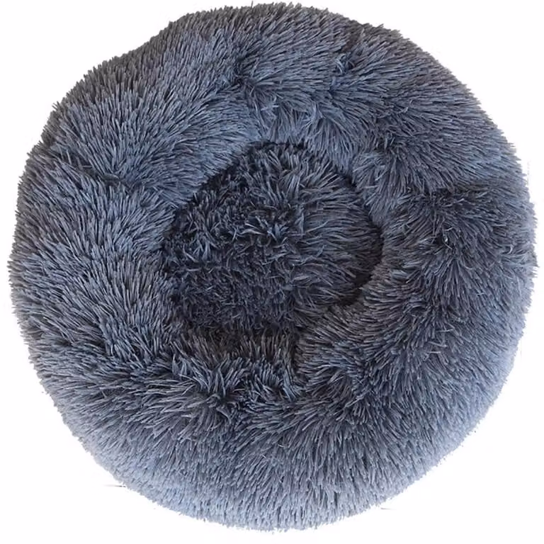 Cuccia per cani, cuccia per gatti, forma a ciambella, morbida, antiscivolo, 55x15 cm, adatta a animali fino a 10 kg