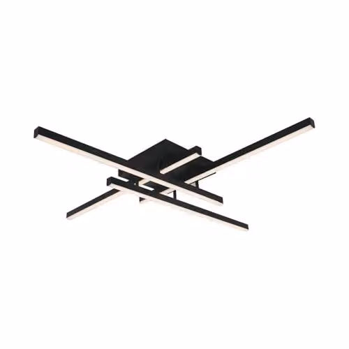 V-TAC Lampadario LED dal Design Moderno 38W Colore Nero 850*850*150mm 4000K