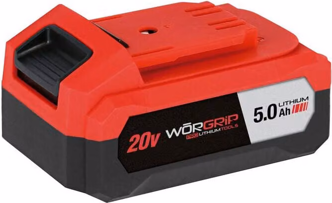 Worgrip Batterie 5ah 20v Rot Rot Taglia unica
