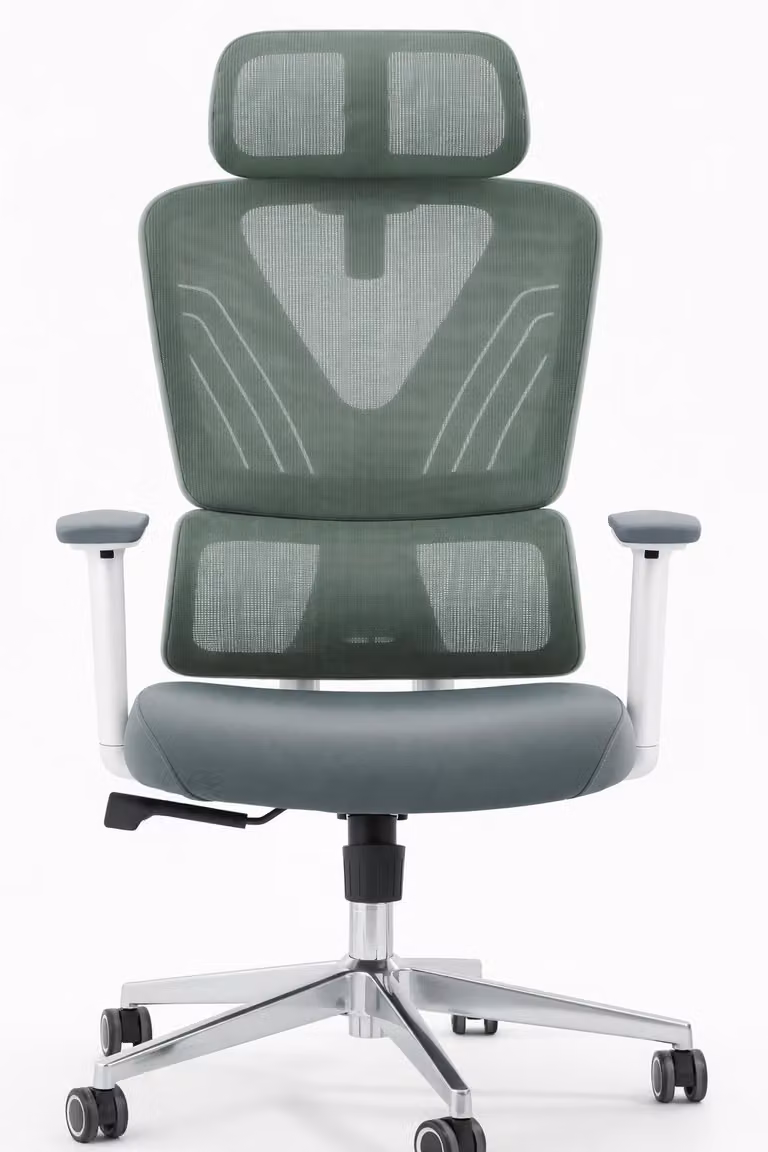 Sedia da ufficio ergonomica con schienale in rete e braccioli regolabili