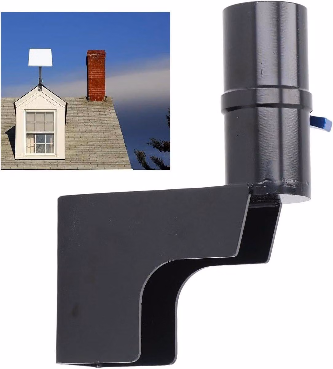 Kit di montaggio regolabile per supporti da tetto, compatibile con supporti per bandiere e antenne satellitari