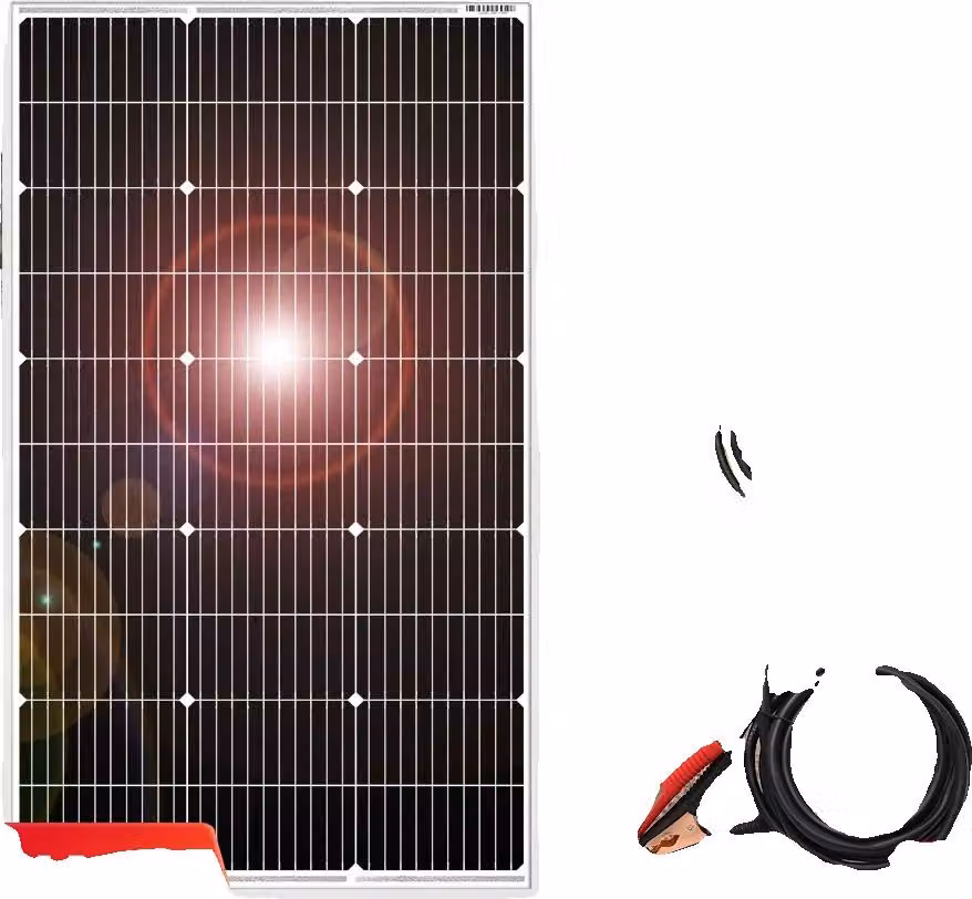 Pannello solare, design monocristallino, struttura impermeabile, set da 100W