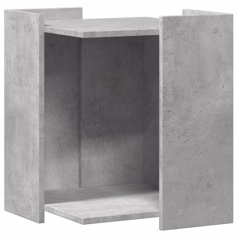 Recinto Lettiera Gatti Grigio Cemento 60x40x40 cm in Truciolato