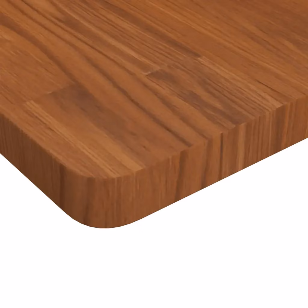 Piano Tavolo Quadrato in Rovere Marrone Scuro vidaXL L/P/H: 90 x 90 x 4 cm – 2