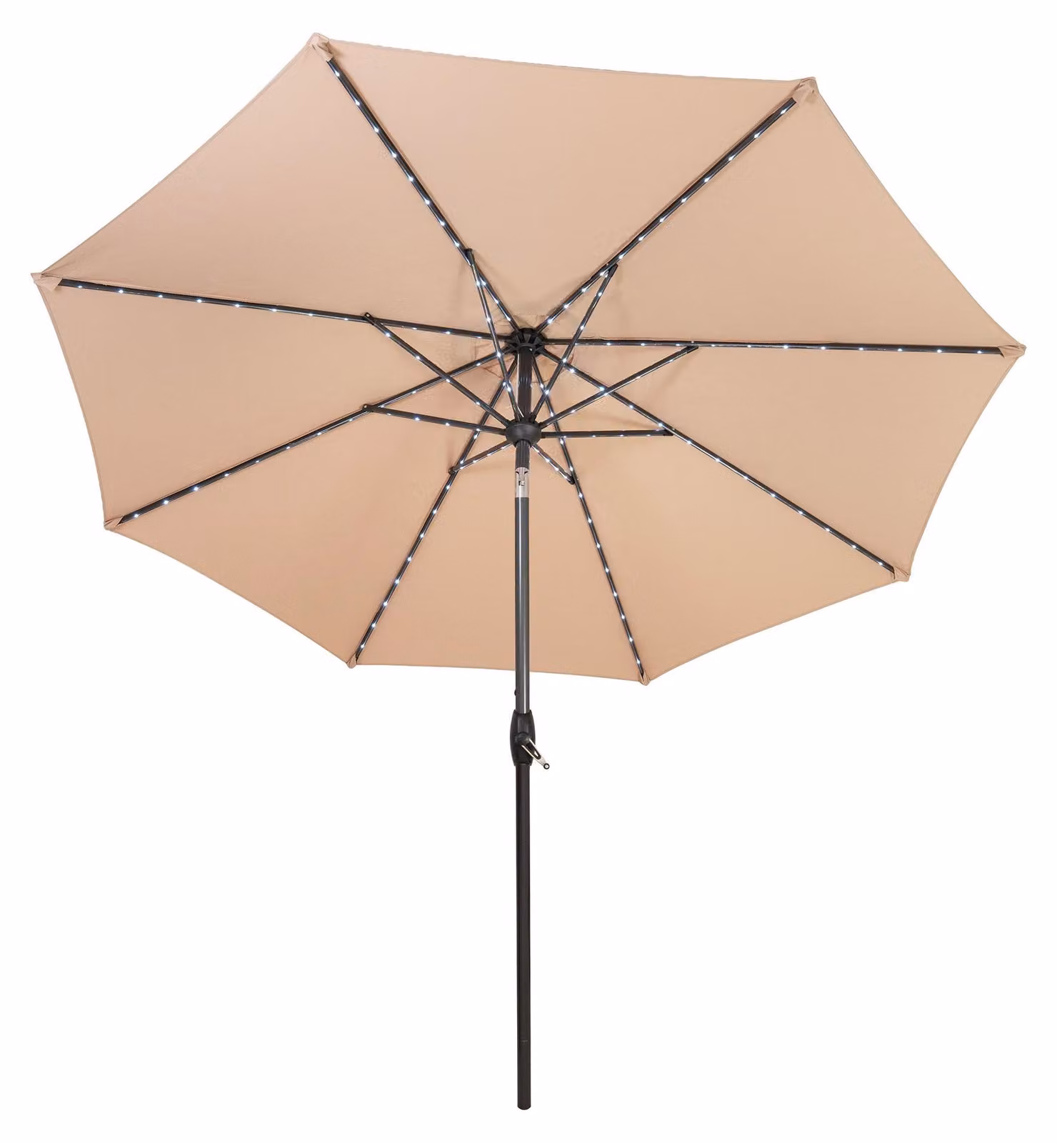 Ombrellone a baionetta con luci LED, diametro 2,7 metri - Beige
