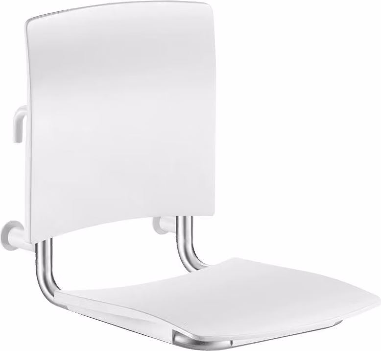 Sedile sospeso per doccia Delabie comfort in acciaio inox satinato