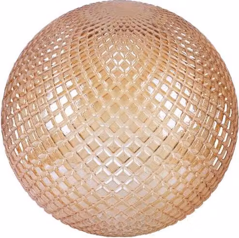 Paralume Cannes color miele sferico 25 cm – elegante paralume in vetro per un'illuminazione interna calda