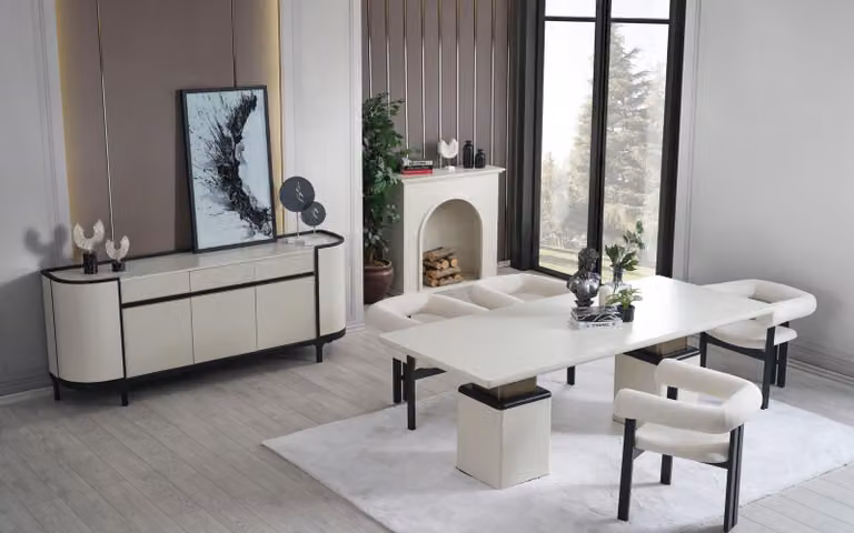 Stuhl Set Stühle Polster Garnitur Küchen Wohnzimmer Esszimmer Set Designer 4x