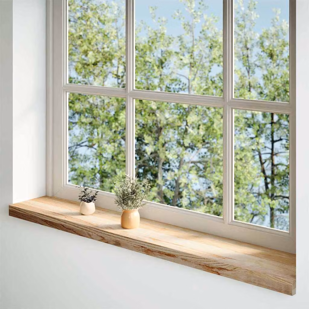 vidaXL Davanzali 2 pz Non Trattati 110x20x2cm Legno Massello di Rovere