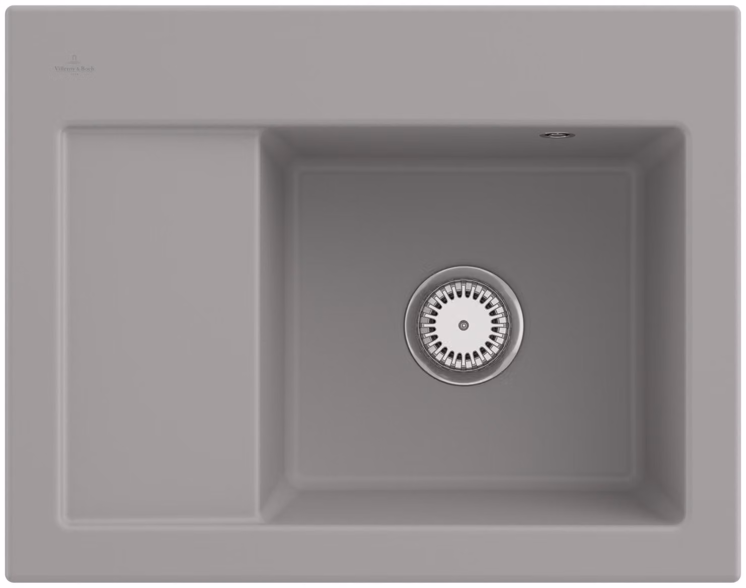 Lavello da cucina Villeroy&Boch, lavello da cucina Subway 45 Compact Fossil 650x510mm, larghezza base 45cm