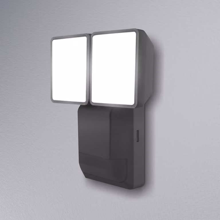 OSRAM Faretto da esterno con sensore LED ENDURA PRO, grigio, IP55 PRO, Alluminio / Grigio / Zincato, Plastica, Lampada LED da esterni