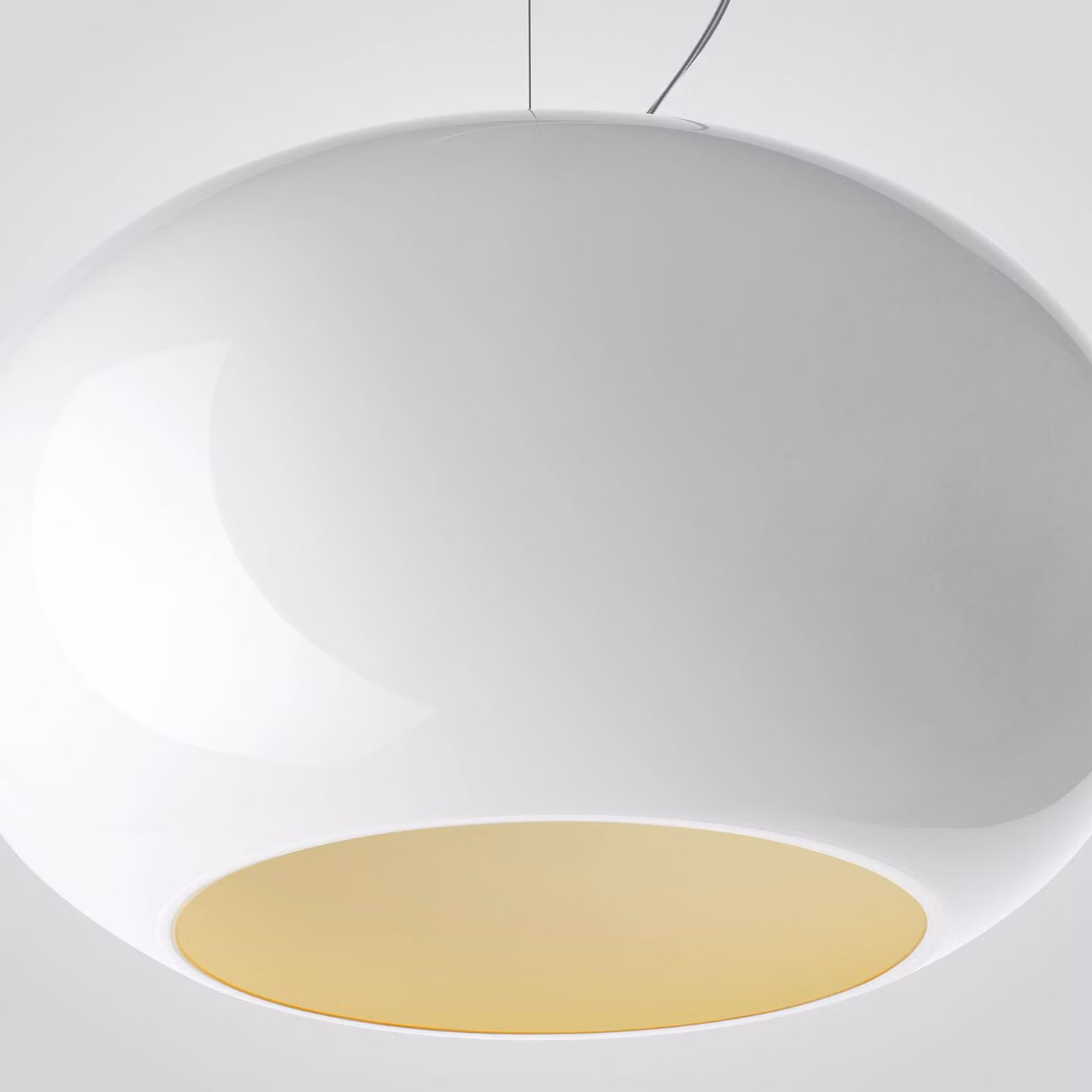 Foscarini Lampada a sospensione Buds 2, dimmerabile, Bianco / Opale, Cucina, Vetro, Design, Lampada a sospensione
