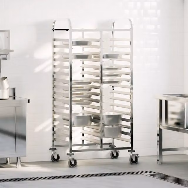 Carrello Portateglie con 32 GN Contenitori 75x55x162,5 cm 4108072