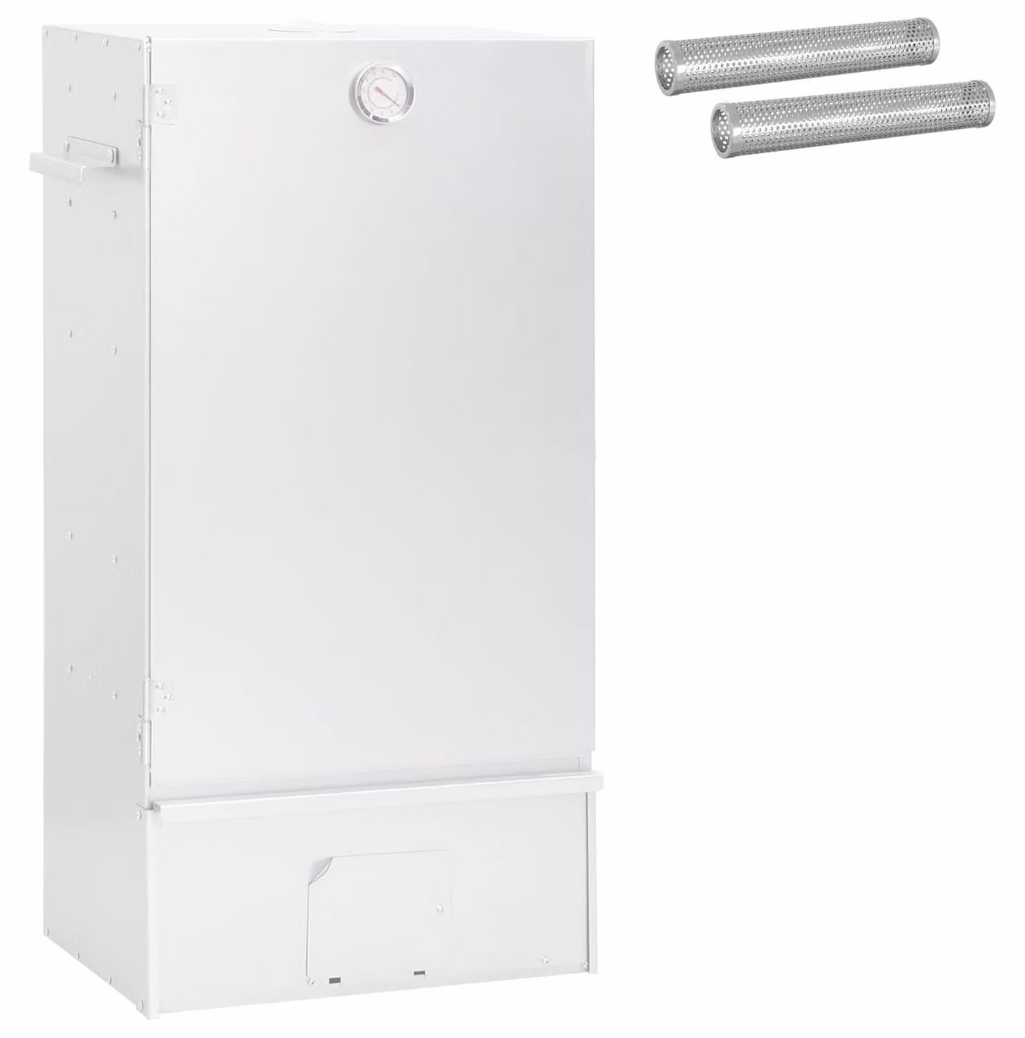 Forno affumicatore, 3 pezzi, dimensioni 44,5 x 29 x 83 cm, acciaio zincato, colore argento