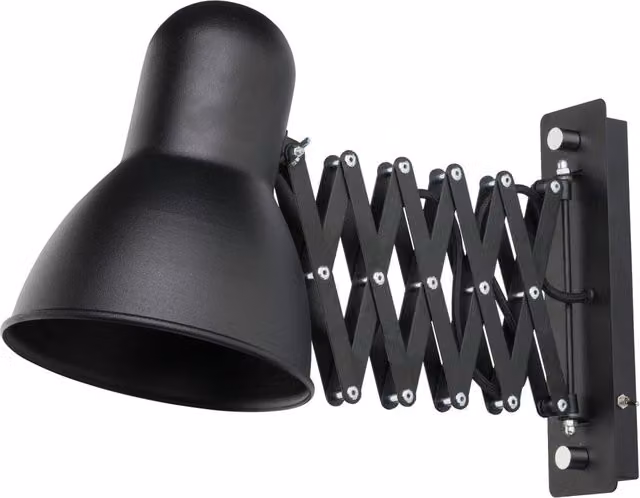 Applique Nowodvorski Lighting Harmony in metallo nero e argento con attacco E27 per parete