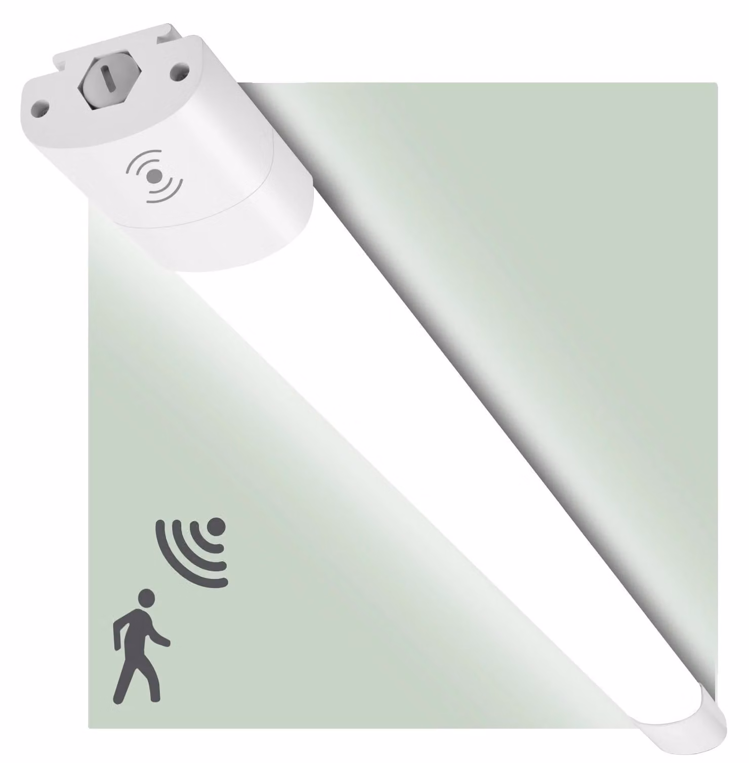Pannello LED per soffitto, con sensore di movimento, design impermeabile, colore bianco, diametro 60 cm, luce neutra, 20W