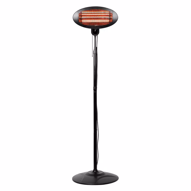 Riscaldatore elettrico al quarzo da esterno Dictrolux 2000 Watt colore nero